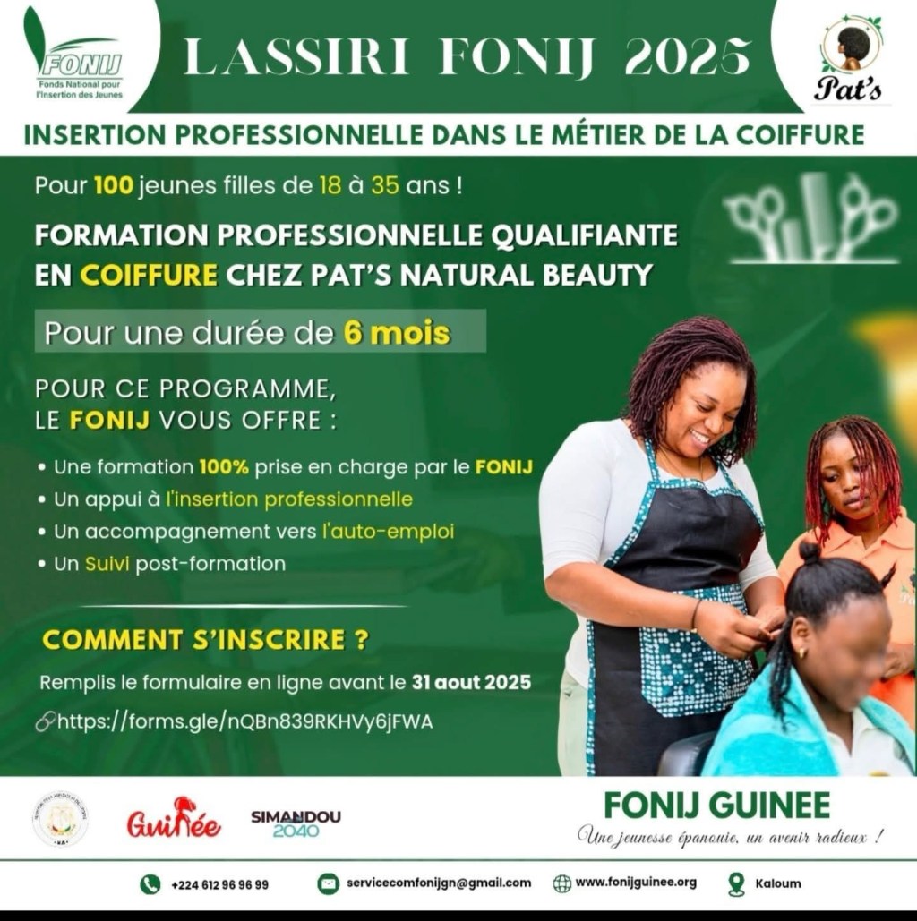 LASSIRI FONIJ 2025 : Insertion professionnelle dans le métier de la&nbsp;coiffure