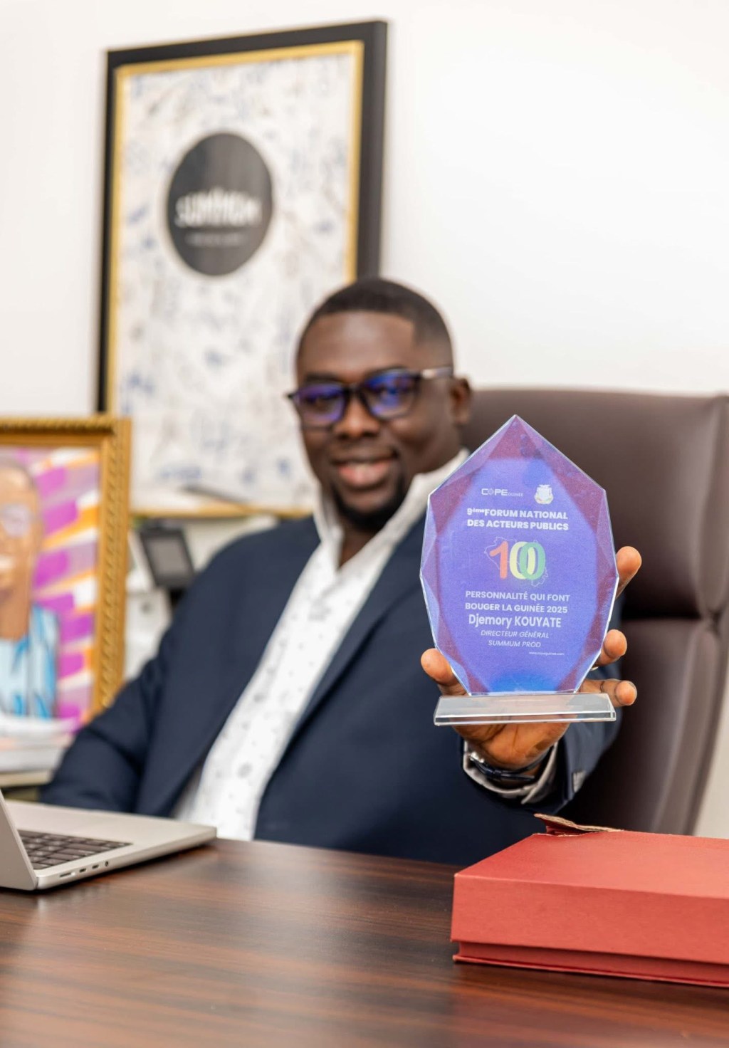 Djemory Kouyaté, entrepreneur et promoteur culturel, distingué parmi les 100 personnalités qui font bouger la Guinée en&nbsp;2025